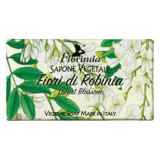 FLORINDA Sapone Vegetale Ai Fiori Di Robinia - 100g 1 FLORINDA Sapone Vegetale Ai Fiori Di Robinia - 100g