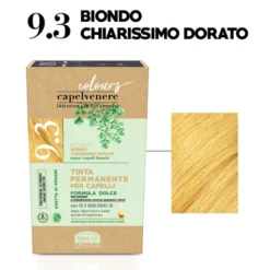 HELAN Tinta Permanente Per Capelli - Nuance 9.3 Biondo Chiarissimo Dorato