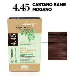 HELAN Tinta Permanente Per Capelli - Nuance 4.45 Castano Rame Mogano