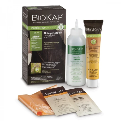 BIOS LINE BioKap Tinta Nutricolor Delicato Rapid - Nuance 5.0 Castano Chiaro Naturale - 135ml 1 BIOS LINE BioKap Tinta Nutricolor Delicato Rapid - Nuance 5.0 Castano Chiaro Naturale - 135ml